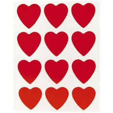 Quik Stik Labels Hearts