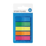 WS Fluro Sticky Flags 12mm x 44mm 20 Sheet 5 Pack Multi-Coloured