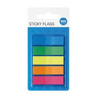 WS Fluro Sticky Flags 12mm x 44mm 20 Sheet 5 Pack