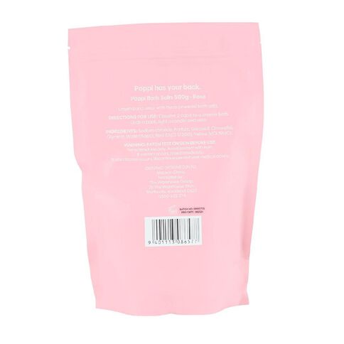 Poppi Bath Salts Rose 500g