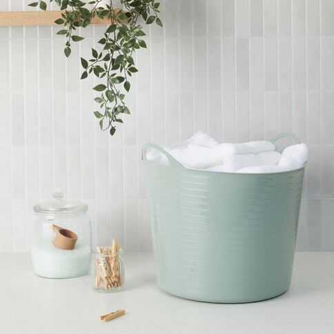 Living & Co Round Flexi Tub Sage Sage 26L