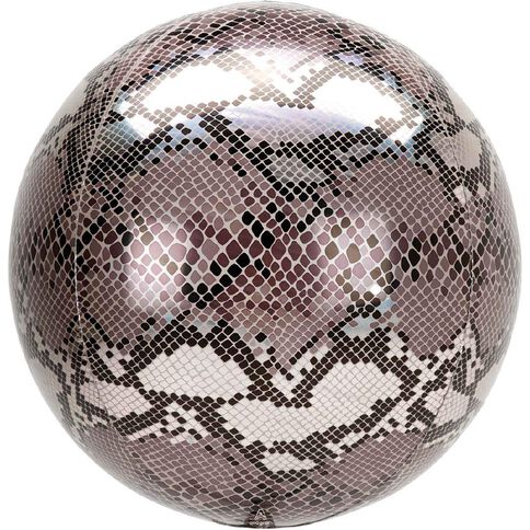 Anagram Snake Print Foil Balloon Orbz 15in