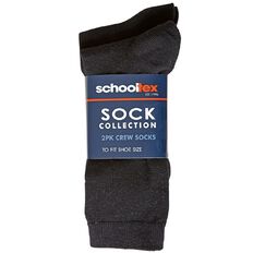 Schooltex Plain Crew Socks 2 Pack