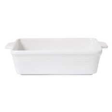 Living & Co Ceramic Baker Square White 29cm x 25cm x 7cm