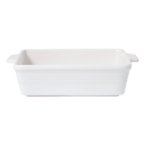 Living & Co Ceramic Baker Square White 29cm x 25cm x 7cm