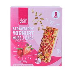 Market Kitchen Muesli Bar Strawberry Yoghurt 6 Pack