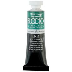 BLOCKX Watercolour Tube 15ml S3 362 Permanent Green Green