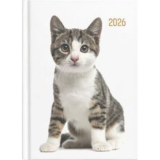 Collins 2026 Diary Week To View Cats & Dogs Multi-Coloured A5