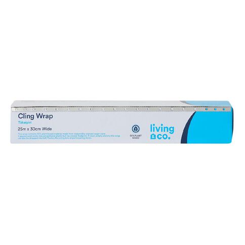 Living & Co 50% Plant-Based Cling Wrap 25m