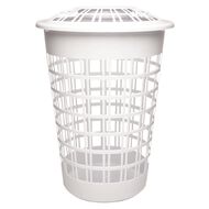 Living & Co Laundry Hamper with Lid White 64L