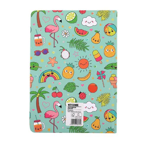 Kookie Pineapple A5 Notebook Green