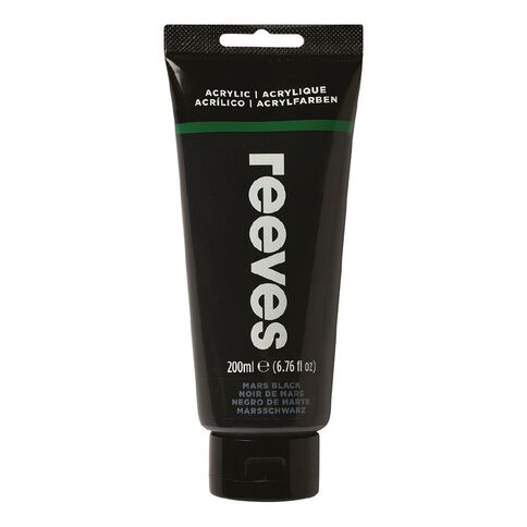 Reeves Fine Acrylic Mars Black 630 200ml