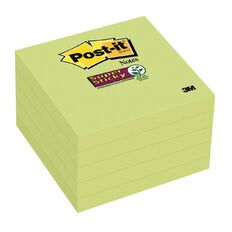 Post-It Super Sticky Limeade Notes 76mm x 76mm 5 Pack