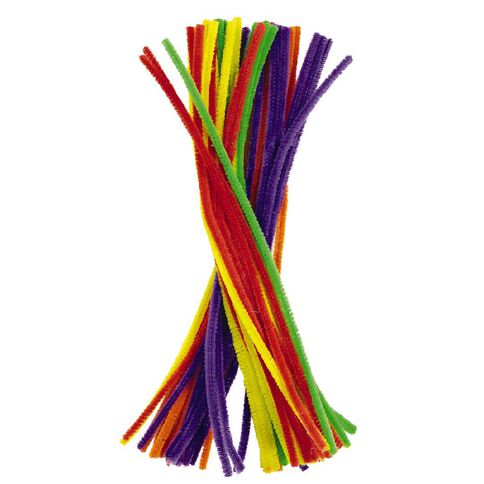 Kookie Chenille Sticks Multi-Coloured 50 Pack