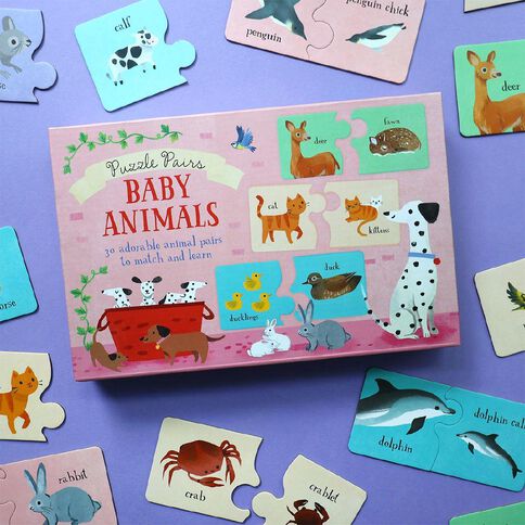 Baby Animals Match and Learn Box 60 Piece
