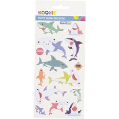 Kookie Sticker Sheet Puffy Glow in the Dark Assorted