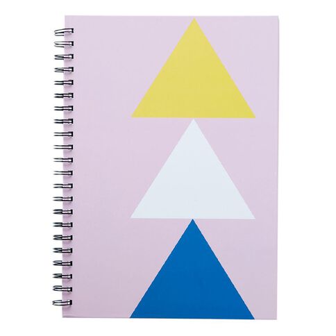 Uniti Geo Notebook Spiral Hardcover Pink Light A4