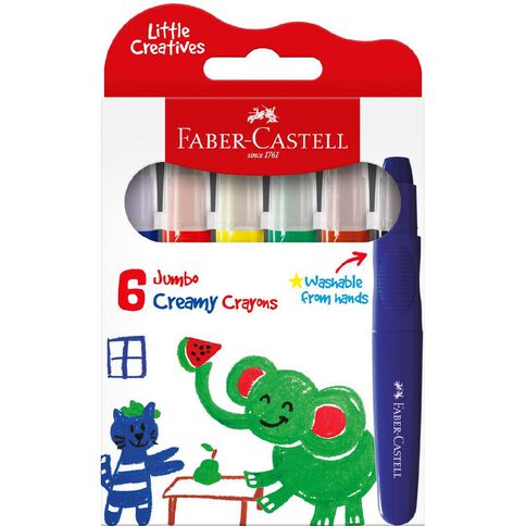Faber-Castell LC Jumbo Creamy Crayon Classic Box Of 6