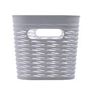 Living & Co Narrow Wave Storage Bin White 5L