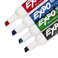 Expo Whiteboard Marker Low Odour Chisel 4 Pack Multi-Coloured
