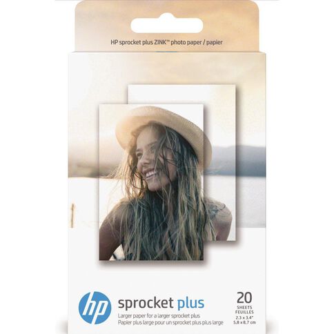 HP Sprocket Plus Photo Paper 20 Sheet Pack