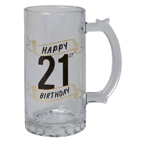 Party Inc 21st Beer Stein 490ml