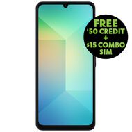 Samsung Galaxy A06 64GB with Warehouse Mobile Sim Black