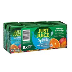 Just Juice Splash Orange Mango 8 Pack 125ml