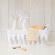 Living & Co Narrow Wave Storage Bin White 5L