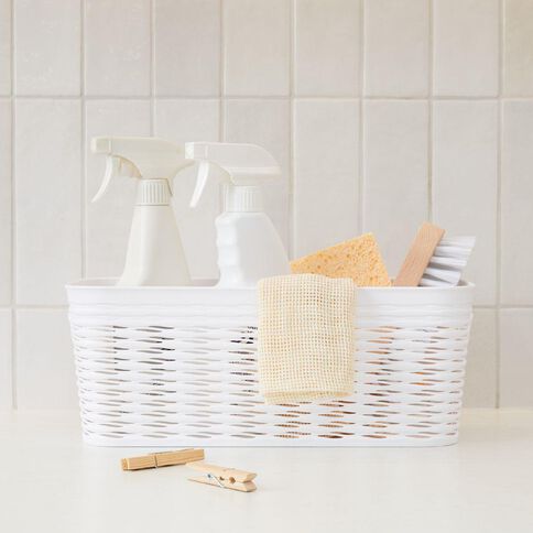 Living & Co Narrow Wave Storage Bin White 5L