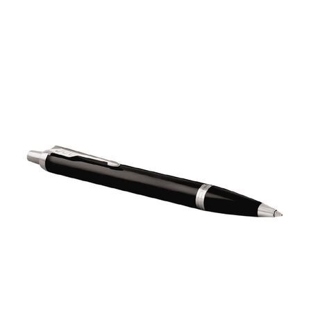 Parker IM Black Trim Ball Pen Blue Mid