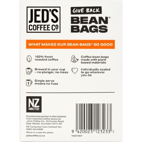 Jed's No.3 Strong Coffee Bean Bags 10 Pack