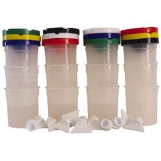 Fivestar Nonspill Paint Pots Set of 12 Clear