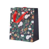 Wonderland Foil Christmas Gift Bag Assorted Medium