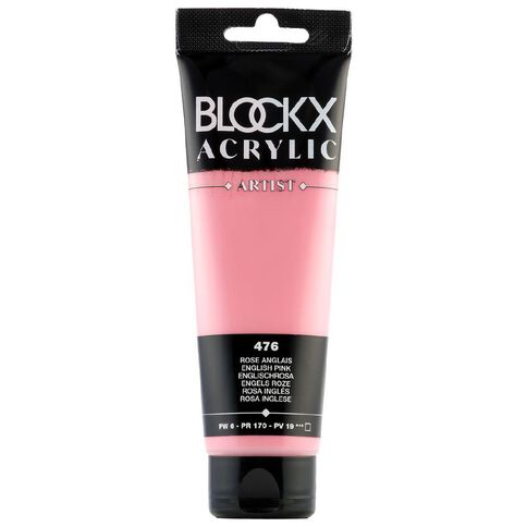 BLOCKX Acrylic Tube 120ml English Pink Pink