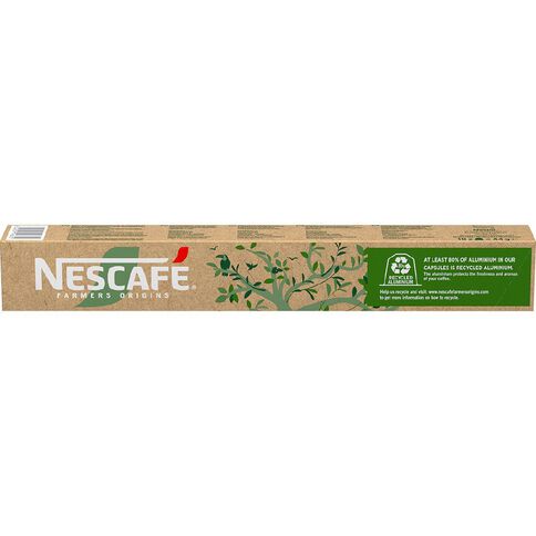 Nescafe Farmers Origin Brazil Lungo Capsules 10 Pack