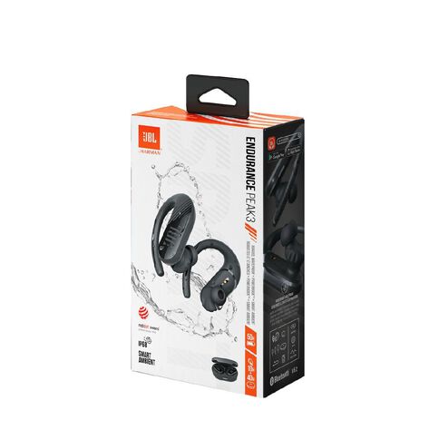 JBL Endurance Peak 3 True Wireless Sports Earbuds Black