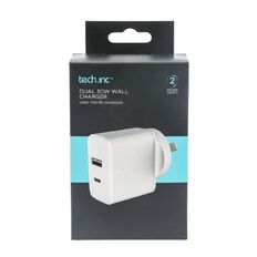 Tech.Inc Dual 30W Wall Charger