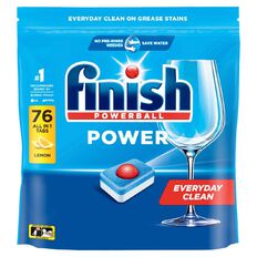 Finish Power Dishwasher Tablets Lemon 76 Pack