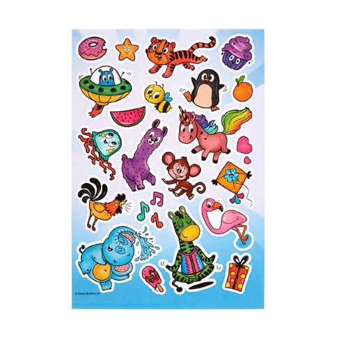 Crayola 96 Page Coloring Book with Stickers Alpha Pets