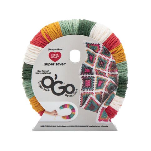 Birch Red Heart O'Go Super Saver Solid 100% Acrylic Yarn 141g Christmas