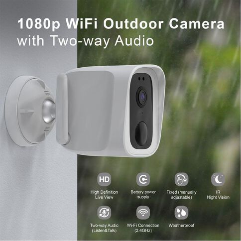 Laser Smart Home Outdoor Security Camera-Twin Pack