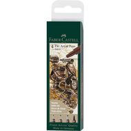 Faber-Castell 4 Pitt Artist Pens Sepia