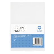 WS L-Shape Pockets 10 Pack Clear A4