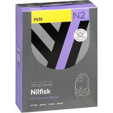 Ultra Clean N2 Vacuum Bags For Nilfisk Sprint 70018 5 Pack