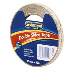 Sellotape Double Sided Tape 12mm x 33m Clear