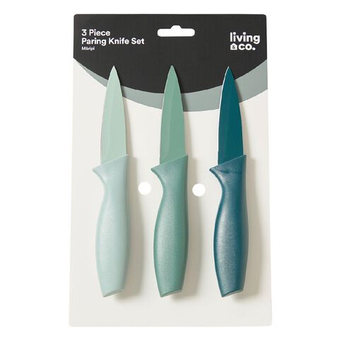 Living & Co Paring Knife Set Green