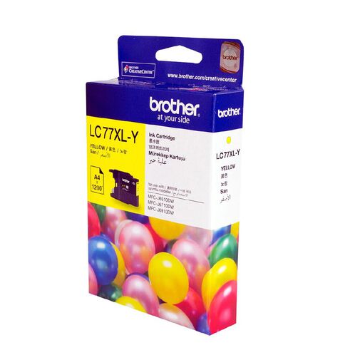 Brother Ink LC77XL Yellow (1200 Pages)