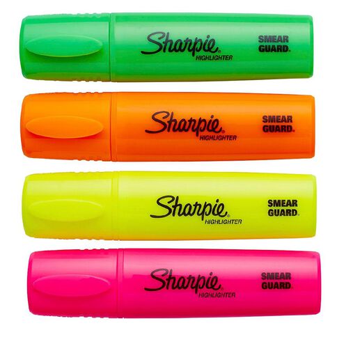 Sharpie Fluo Highlighter Assortment XL Multi-Coloured 4 Pack