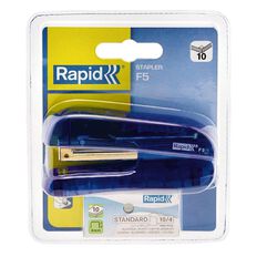 Rapid Stapler F5 & No 10 Staples Blue Mid